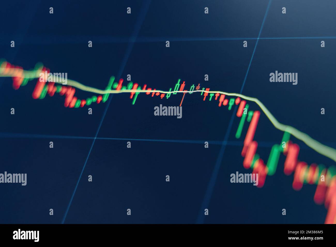 Red green candlestick chart stock hires stock photography and images