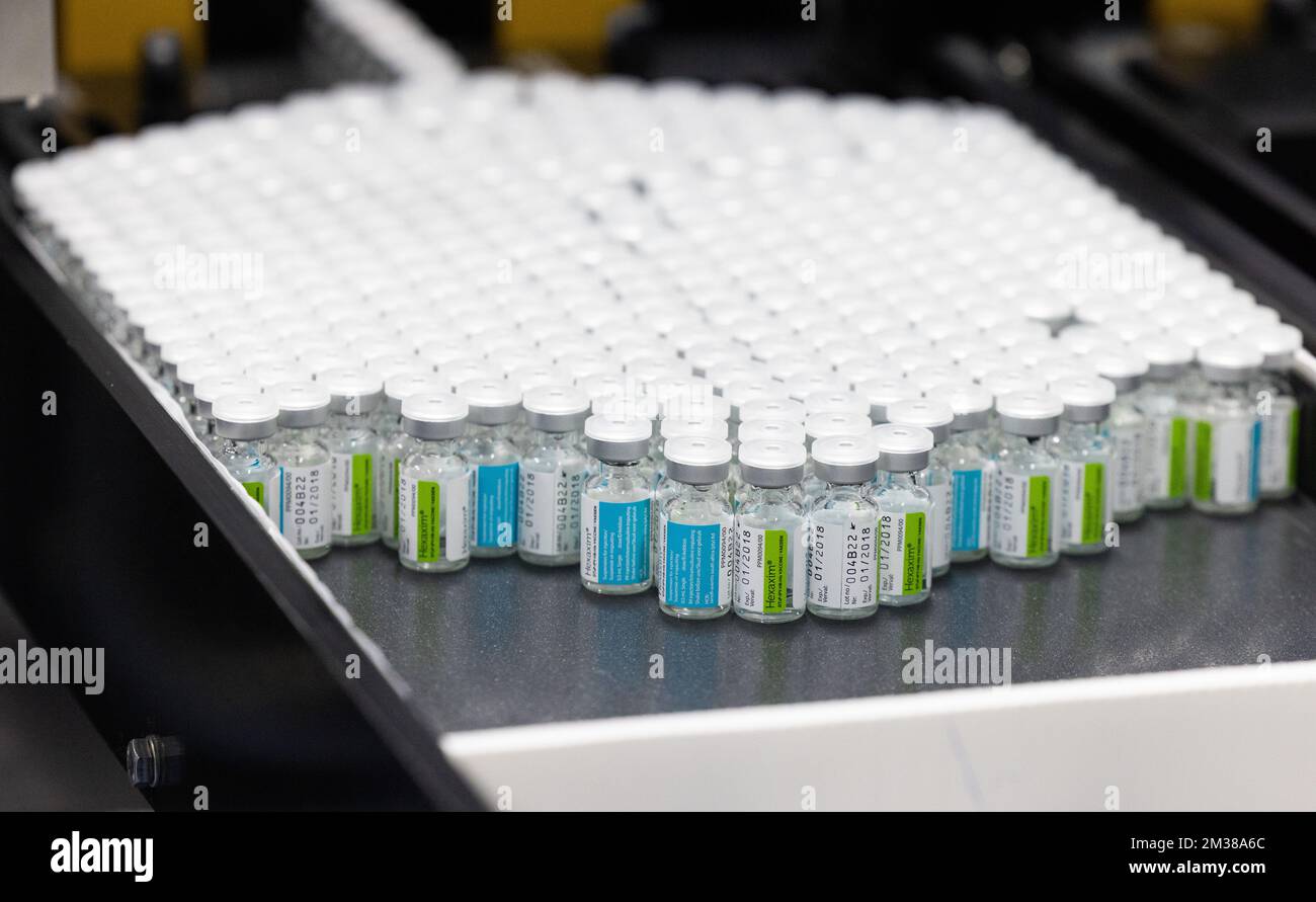 Illustration picture taken during a visit to the Biovac bio ...