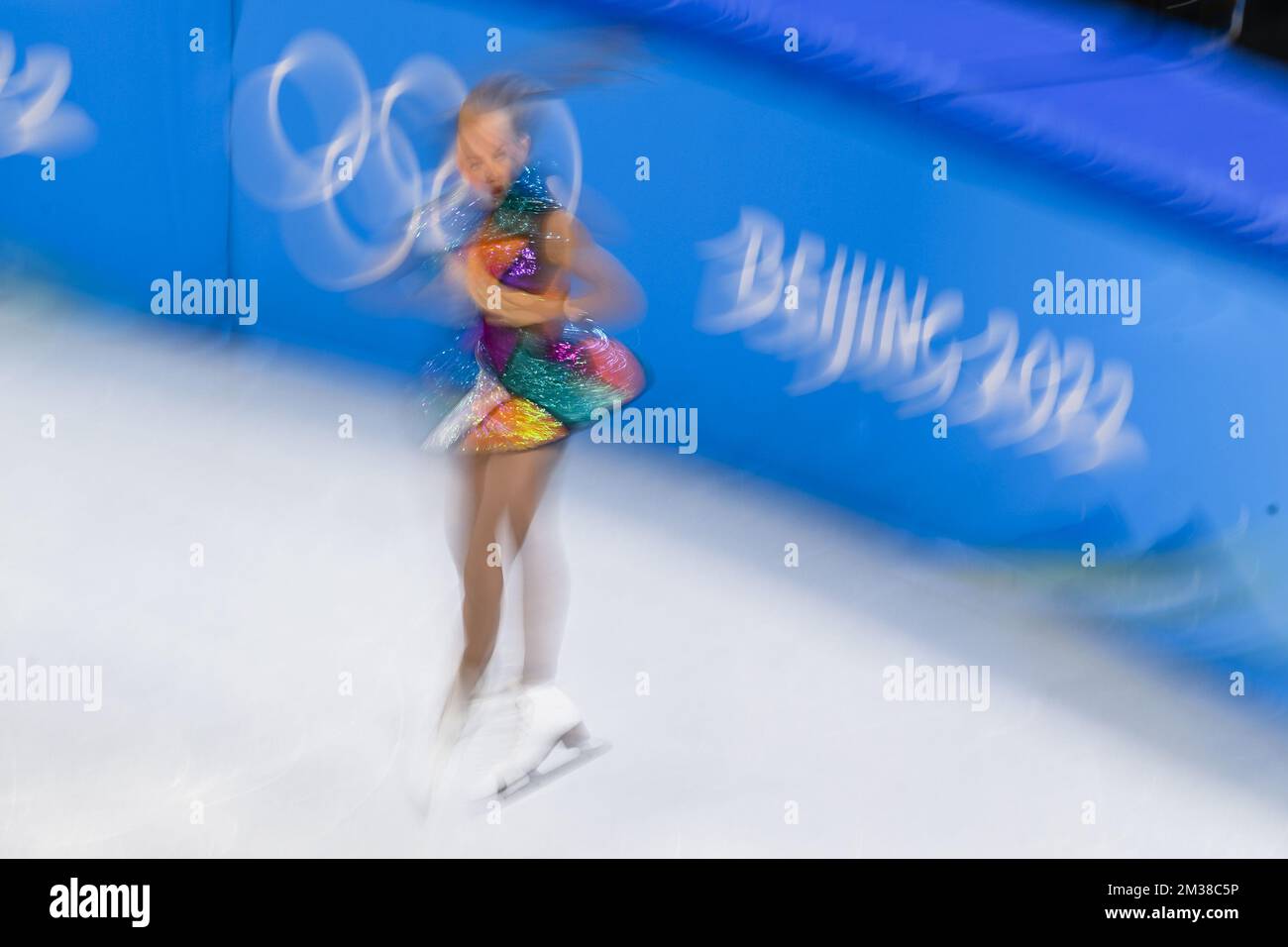 Estonian figure skater EvaLotta Kiibus pictured in action during the