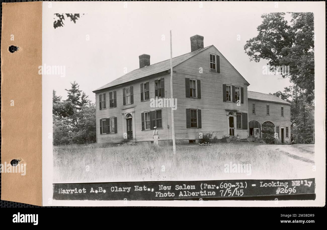 Harriet A. B. Clary estate, looking northeasterly, New Salem, Mass
