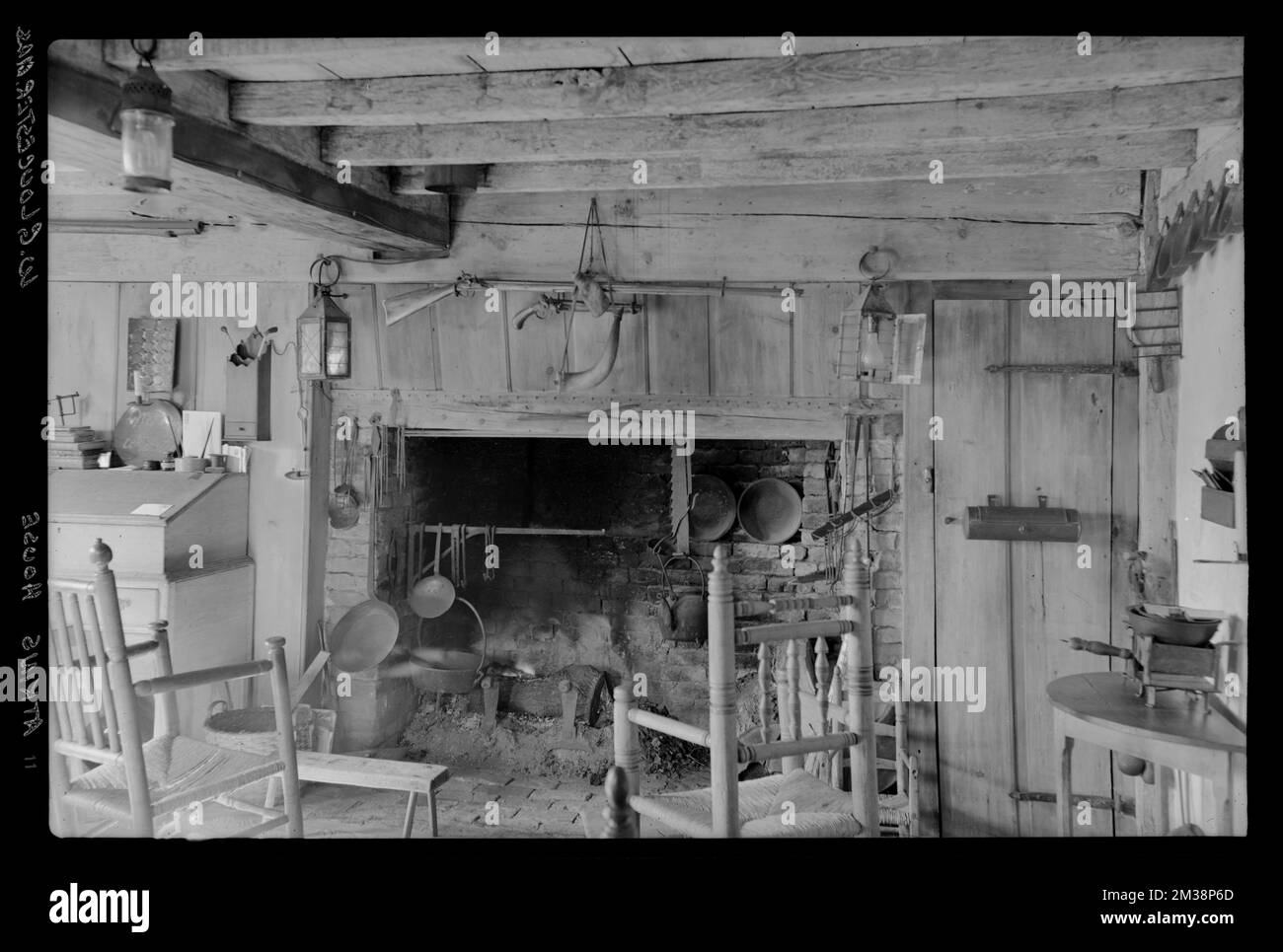 Haskell House, Atkins, West Gloucester, MA , Rooms & spaces, Fireplaces