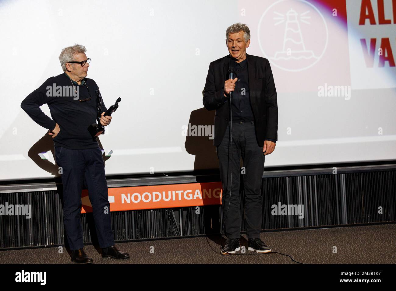 Dutch director Alex van Warmerdam and his brother, movie producer Marc