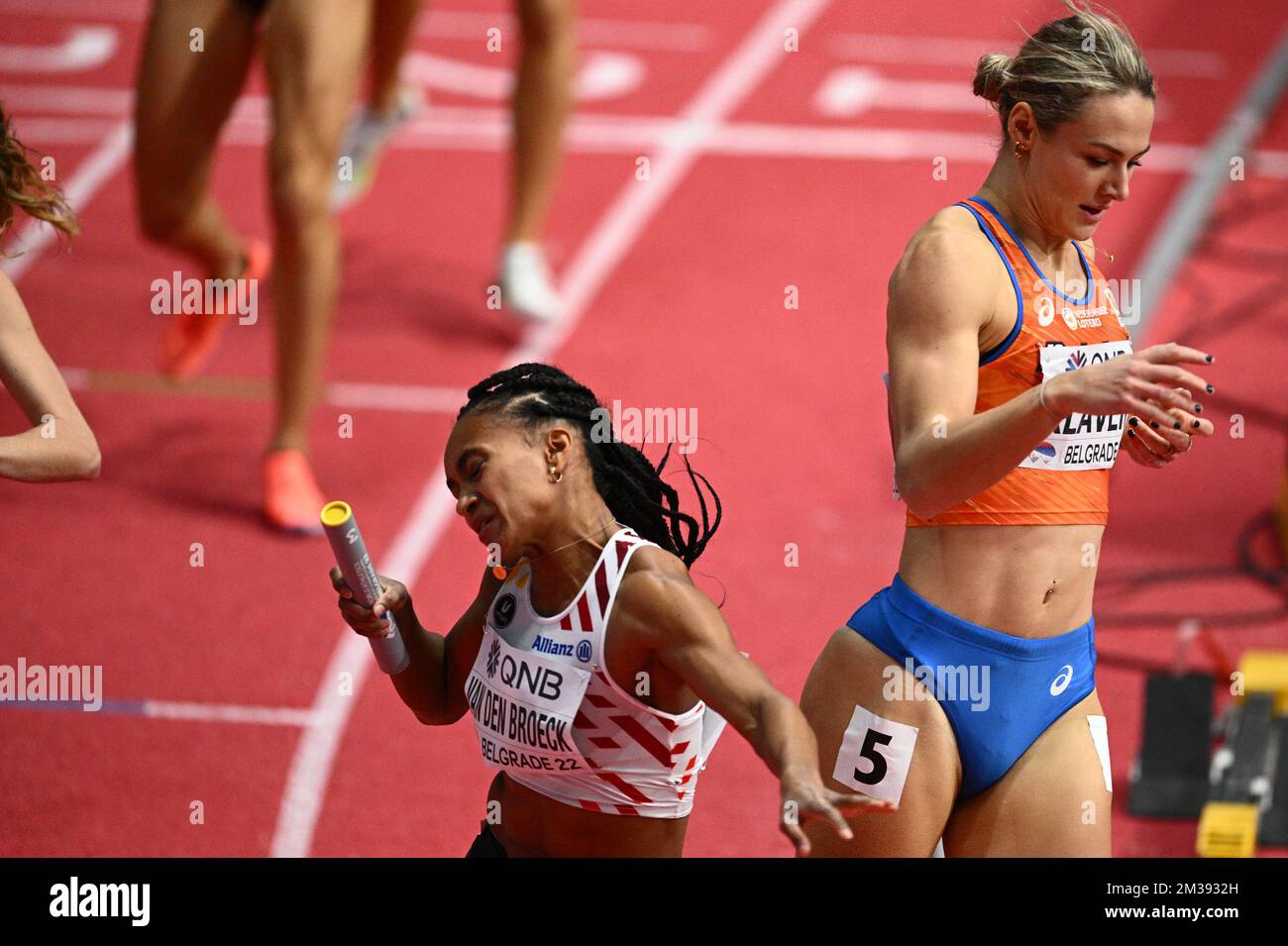 Dutch Lieke Klaver pictured in action during the 400m race, at the