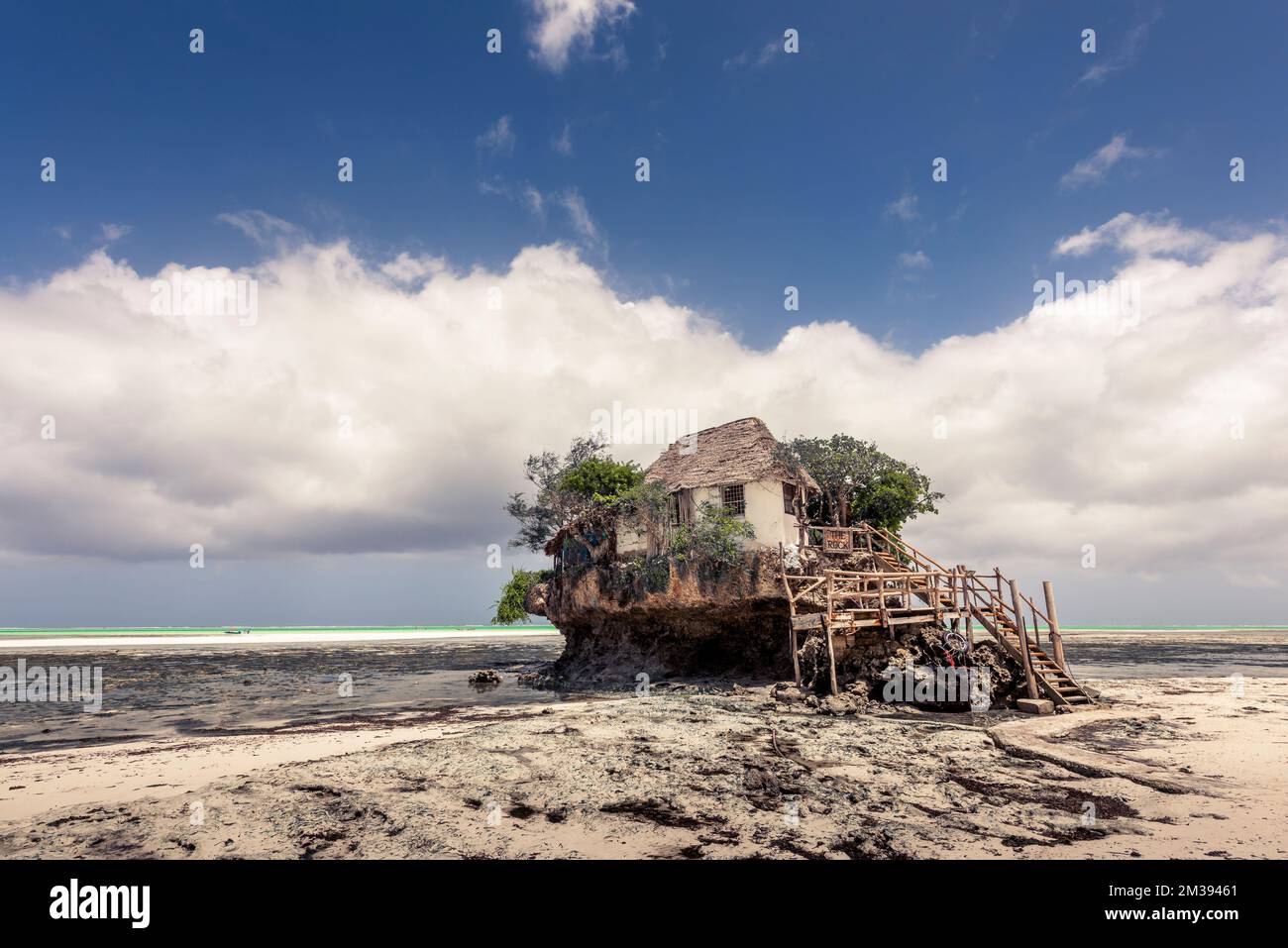 A stilt house on the tropical island Stock Photo - Alamy