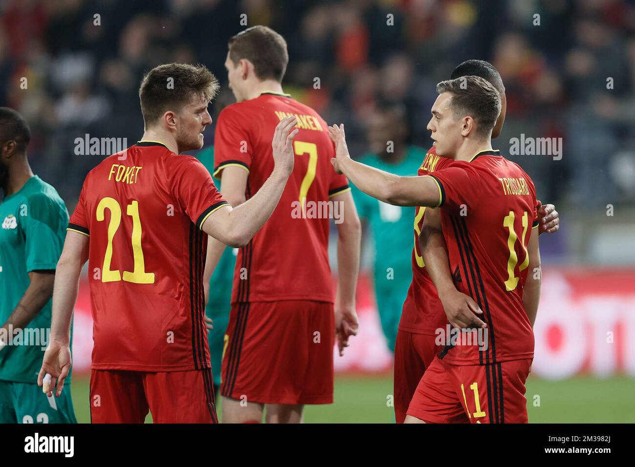 Belgium s Leandro Trossard Celebrates After Scoring During A Friendly belgium-s-leandro-trossard-celebrates-after-scoring-during-a-friendly