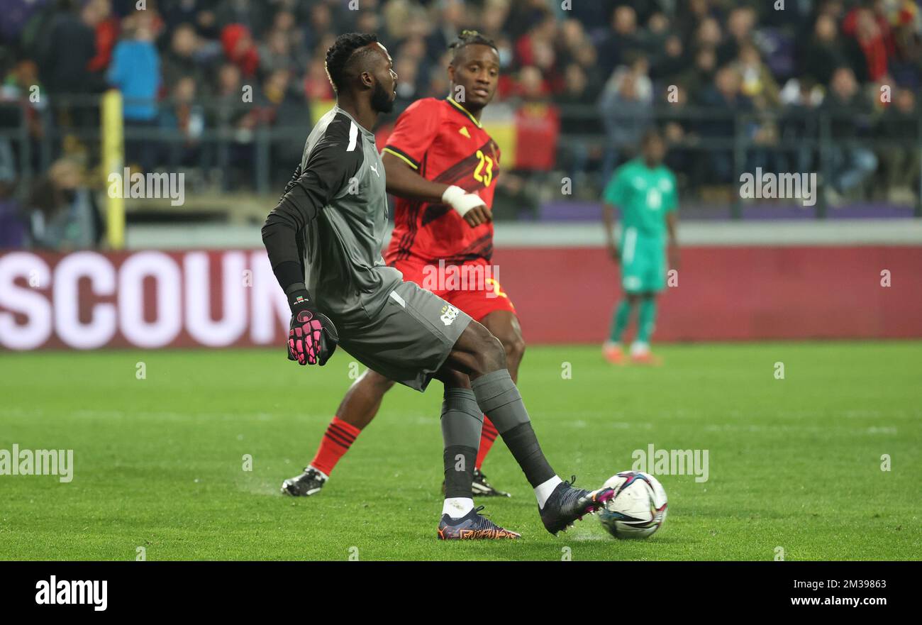 Burkina Faso's goalkeeper Herve Koffi pictured in action during a