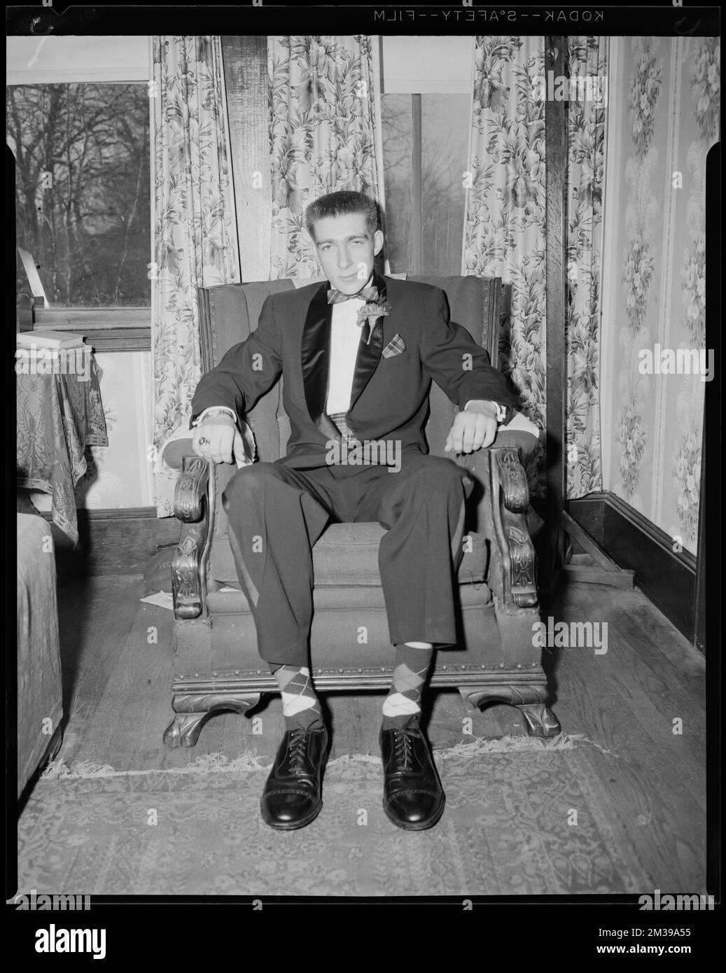 Henry Hutchings. Semi-formal. Johnny, sack coat, tuxedo ,. Leon