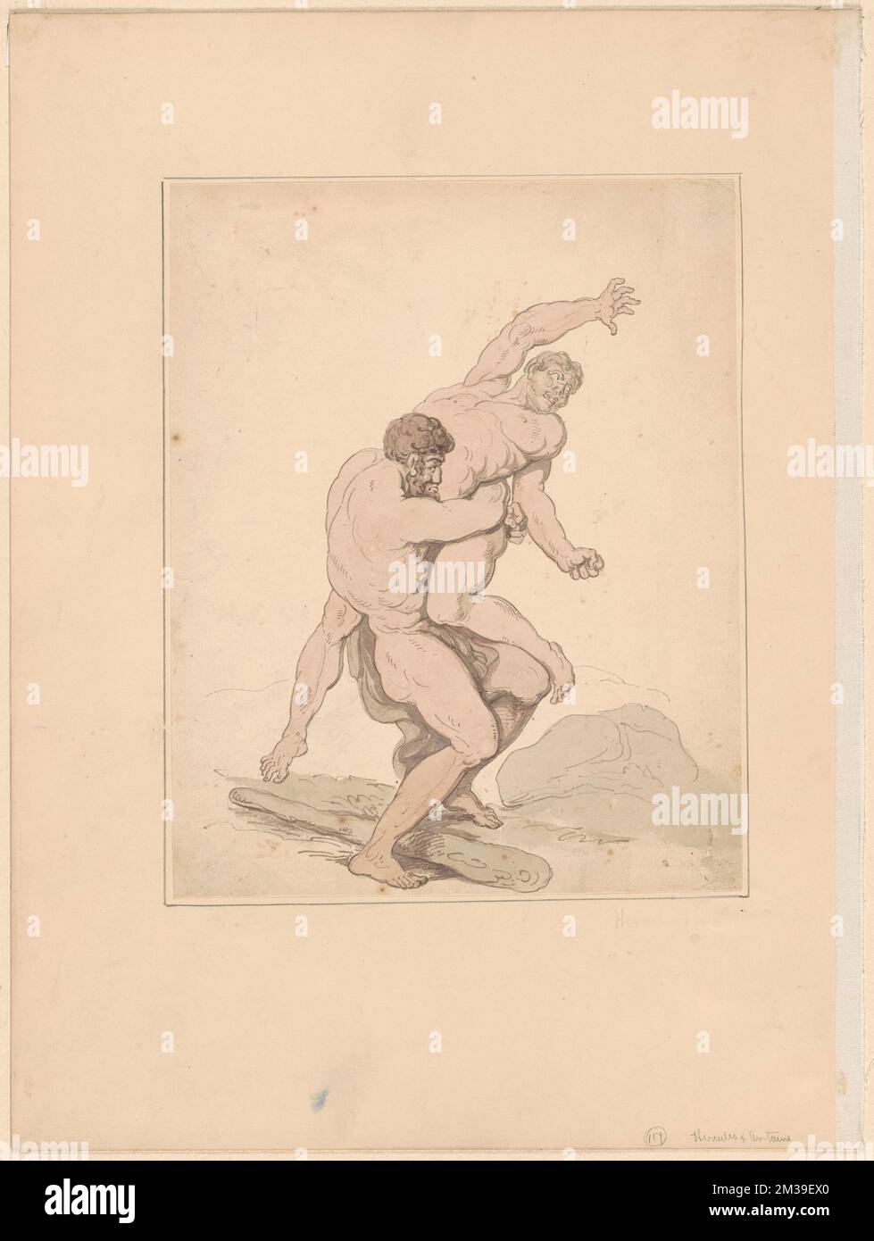Hercules wrestling with antaeus hi-res stock photography and images - Alamy