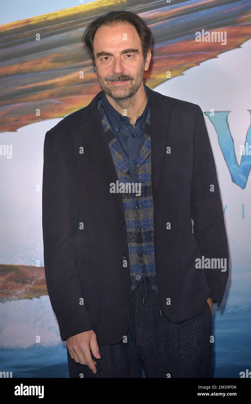 Neri Marcorè attends the Italian premiere of the movie 'Avatar: The Way of Water' Rome, (Italy) December 13th, 2022 Stock Photo