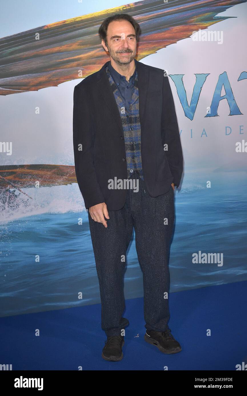 Neri Marcorè attends the Italian premiere of the movie 'Avatar: The Way of Water' Rome, (Italy) December 13th, 2022 Stock Photo