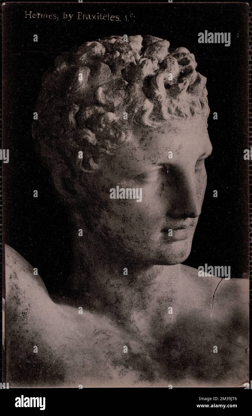 Hermes, by Praxiteles, 1. c. , Sculpture, Antiquities, Gods, Hermes Greek deity. Nicholas Catsimpoolas Collection Stock Photo
