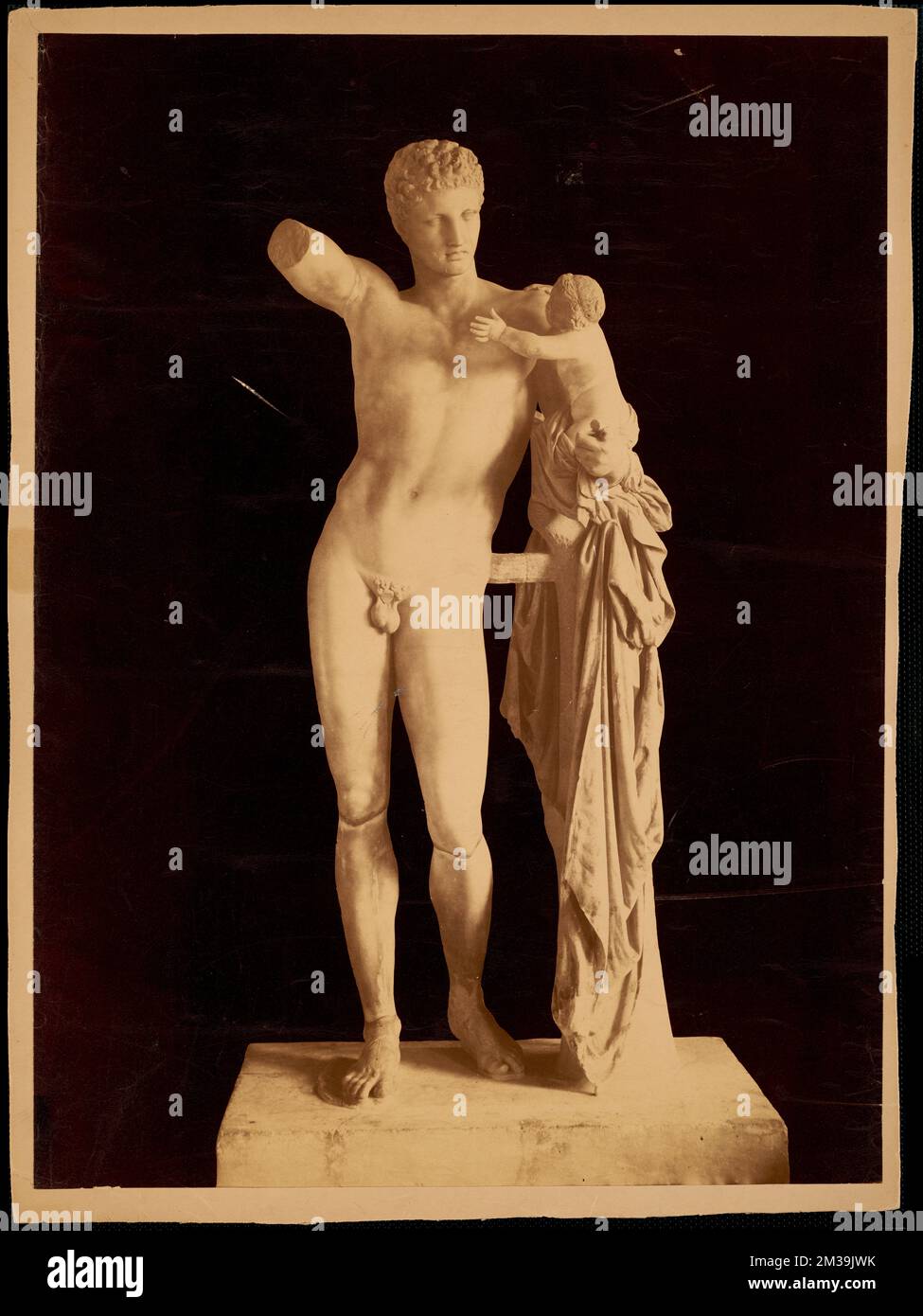 Hermes of Praxiteles , Antiquities, Sculpture, Gods, Infants, Hermes Greek deity. Nicholas Catsimpoolas Collection Stock Photo