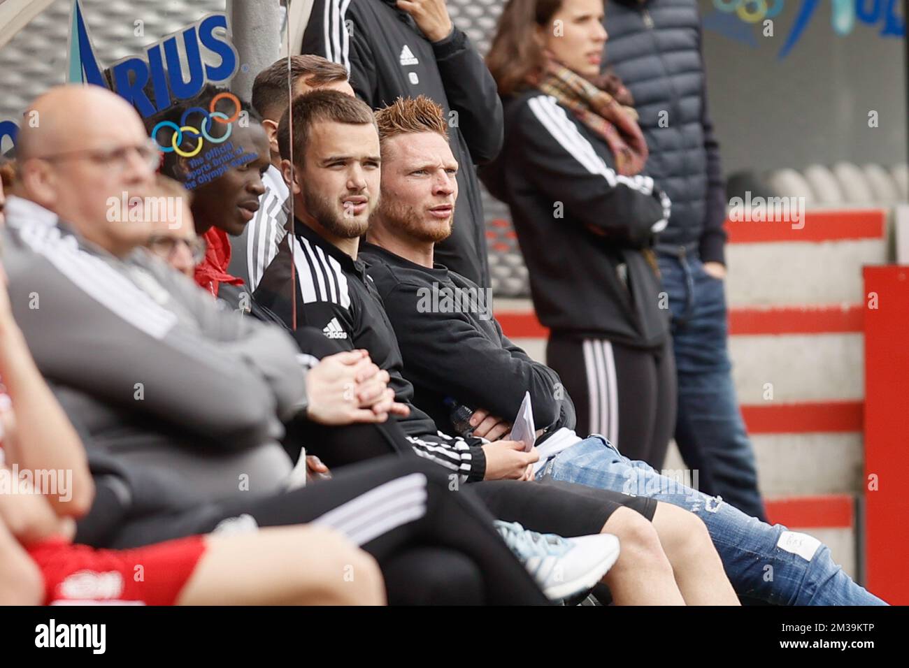 Standard's Nicolas Raskin and Standard's Renaud Emond pictured during a