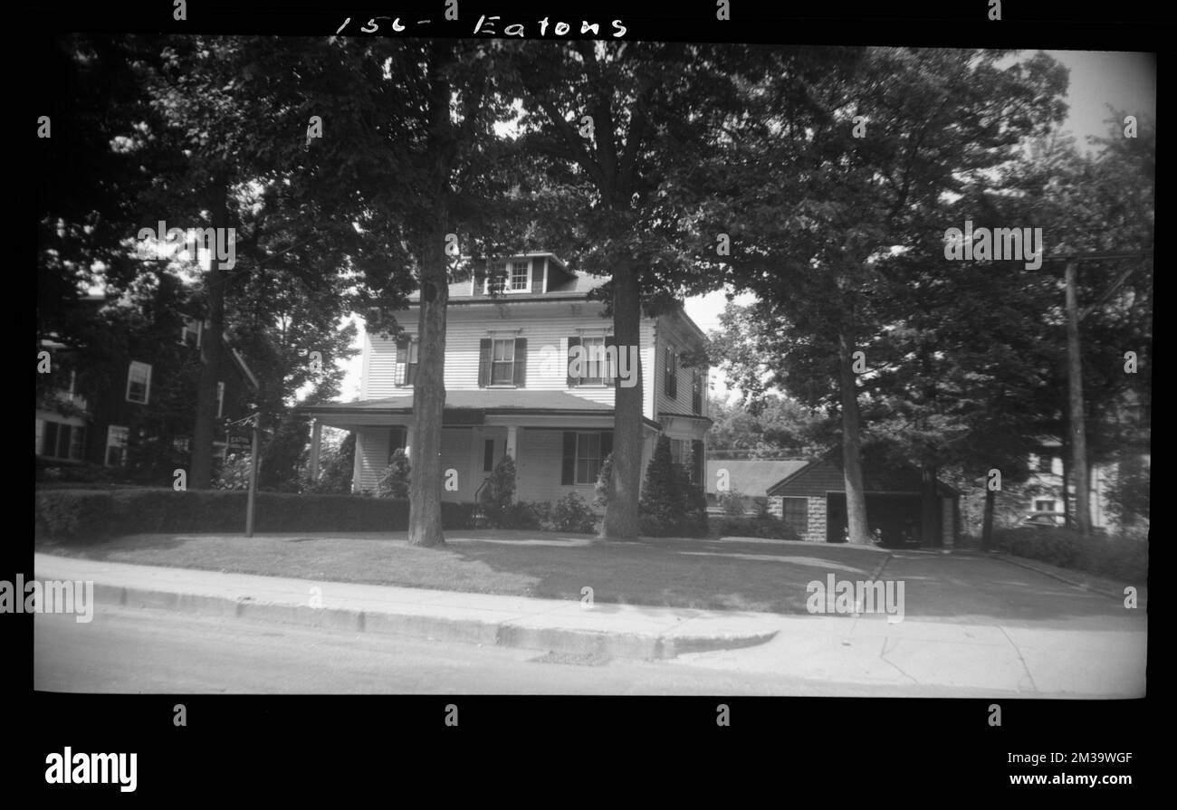 Highland Ave Eatons , Houses. Needham Building Collection Stock Photo
