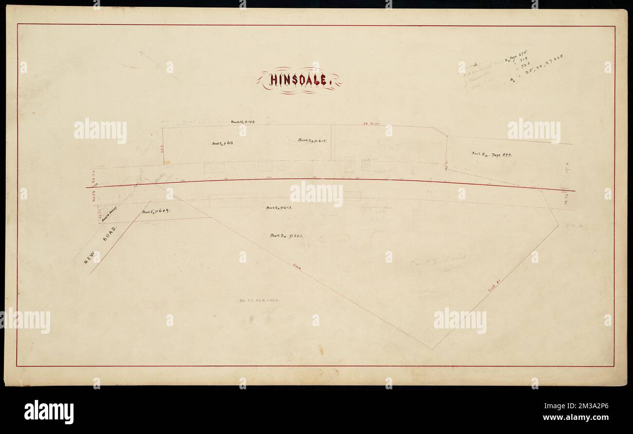 Hinsdale , Hinsdale Mass. Town, Maps, Railroads, Massachusetts