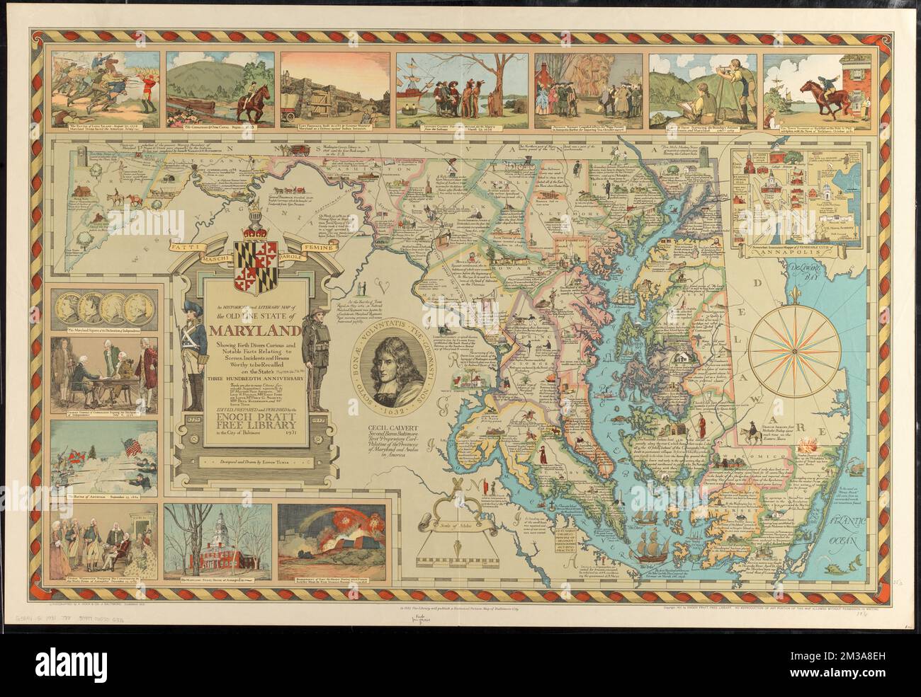 An Historical And Literary Map Of The Old Line State Of Maryland an-historical-and-literary-map-of-the-old-line-state-of-maryland