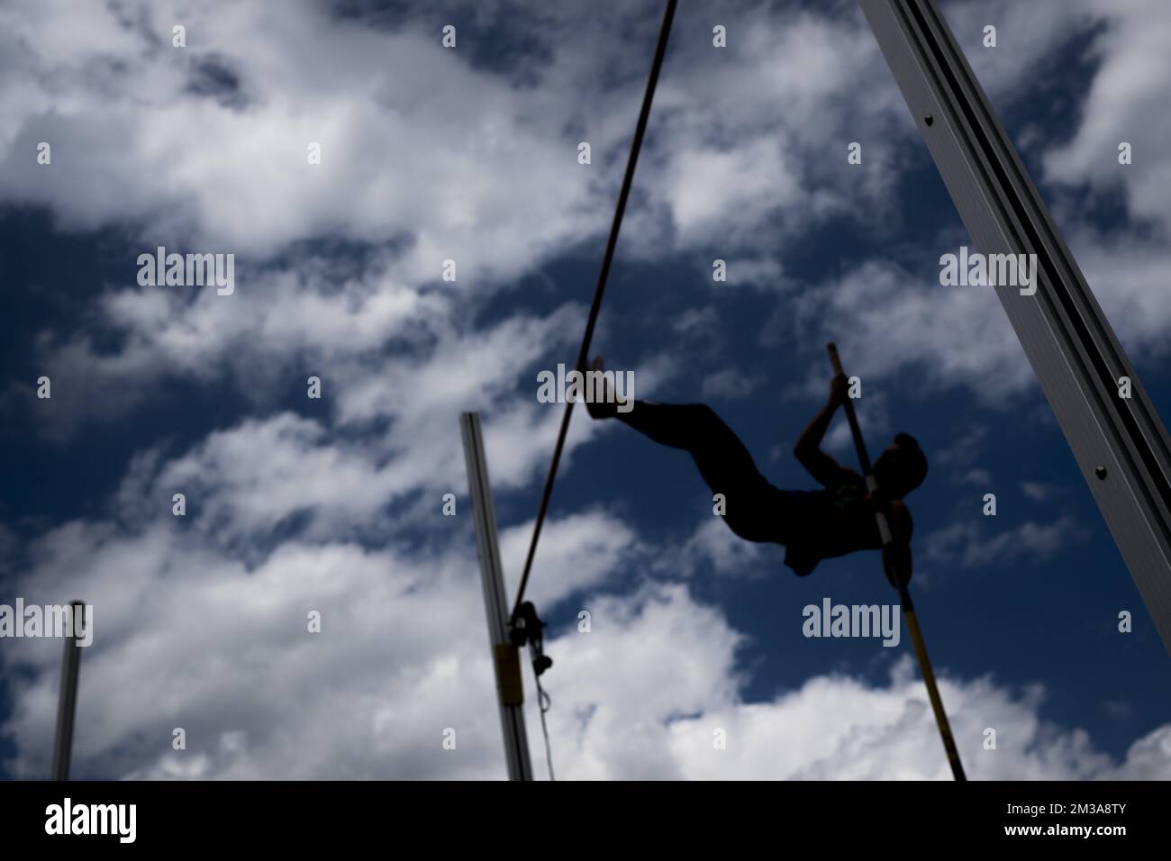 Illustration picture shows the men's pole vault competition, at the men ...