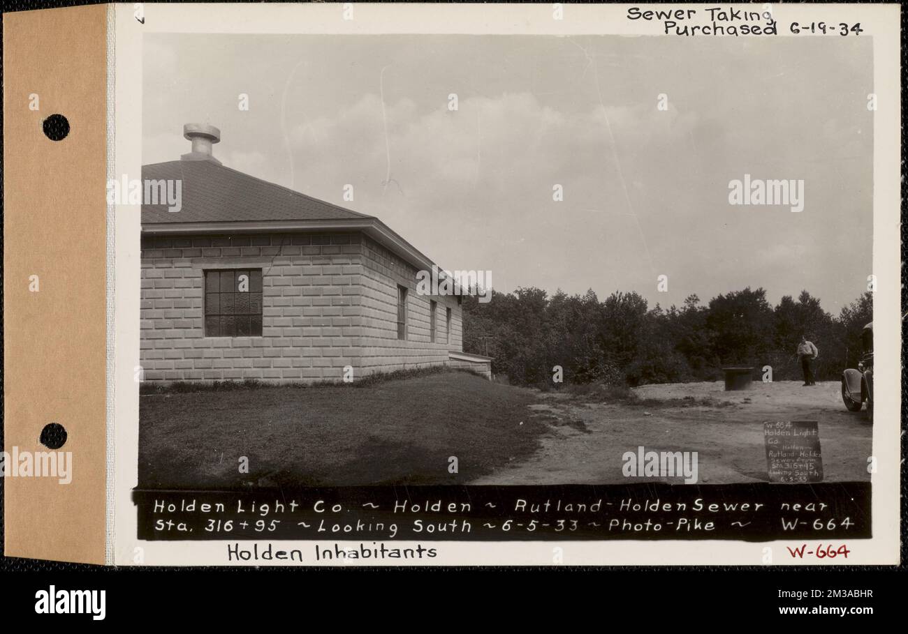Holden Light Co., Holden Inhabitants, RutlandHolden Sewer near Station