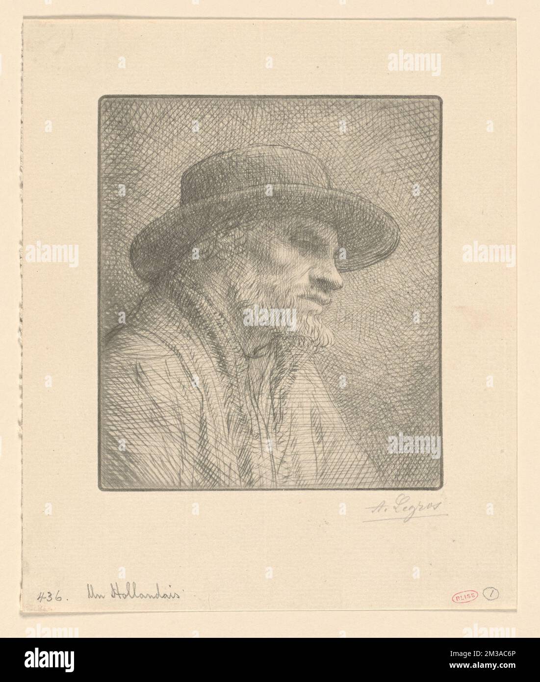 Un Hollandais , Alphonse Legros (1837-1911) Stock Photo
