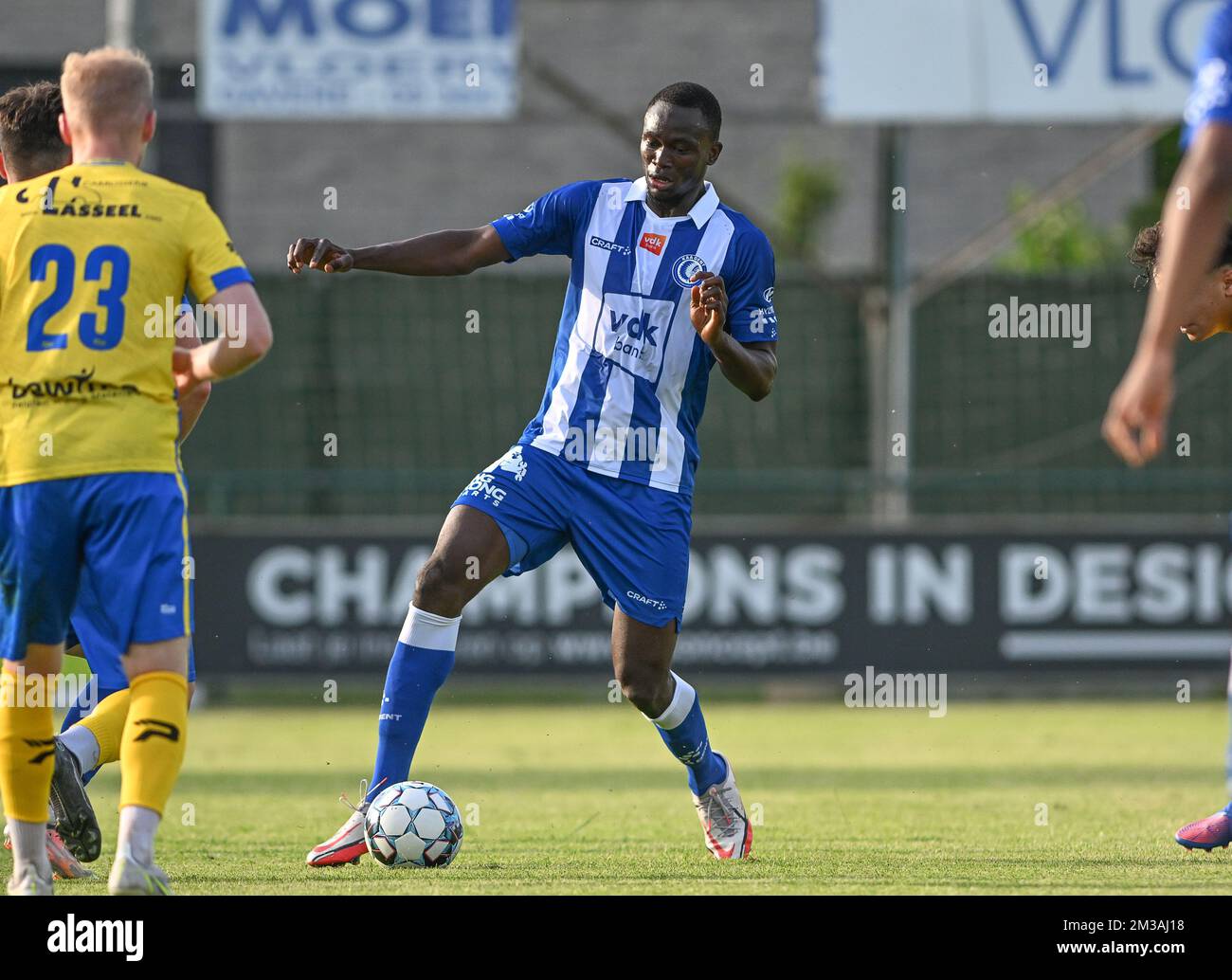 Gent's Adewale Oladoye pictured in action during a friendly game