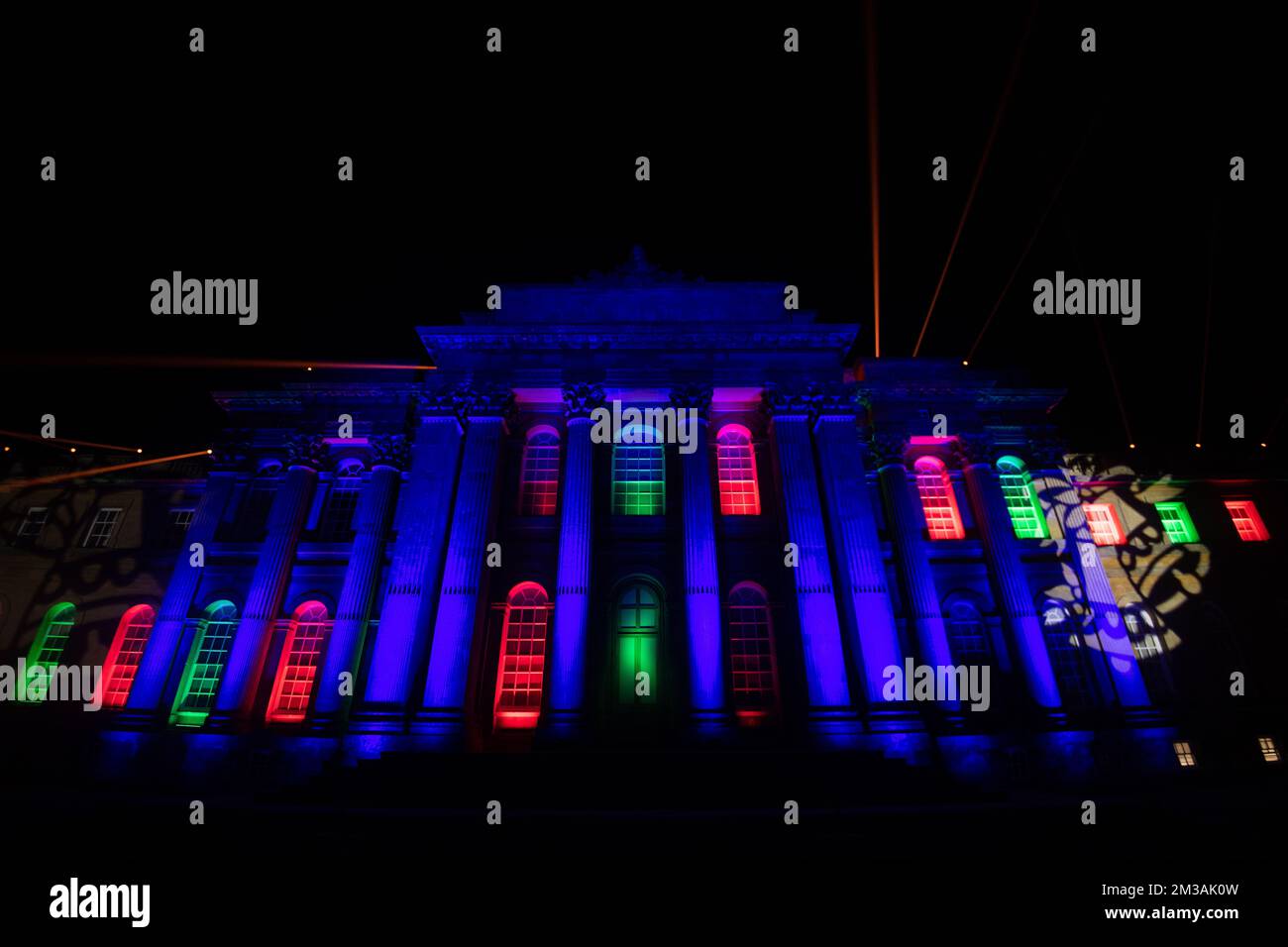 Blenheim Palace Light Trail, 13th December 2022 Stock Photo Alamy