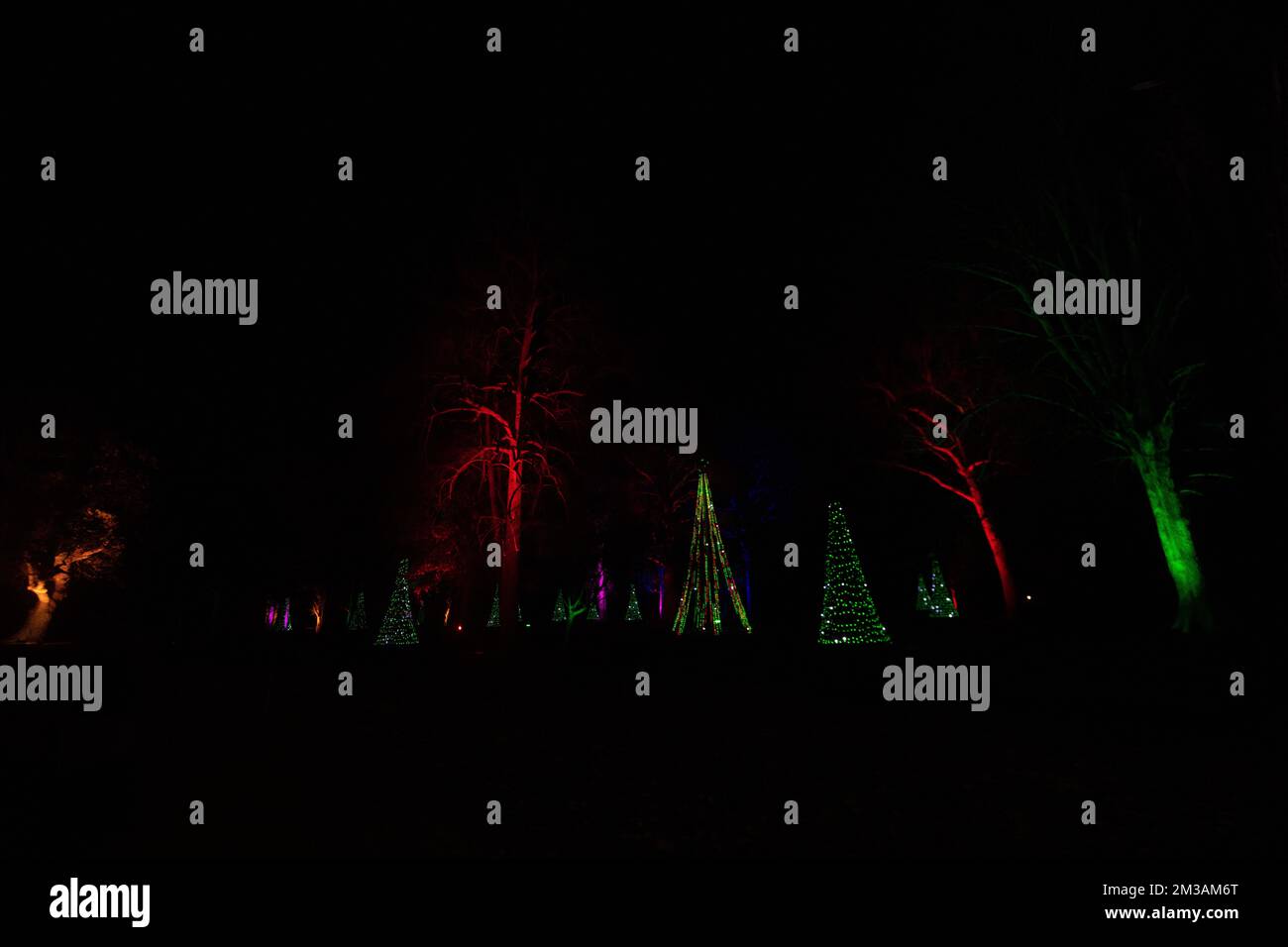 Blenheim Palace Light Trail, 13th December 2022 Stock Photo Alamy