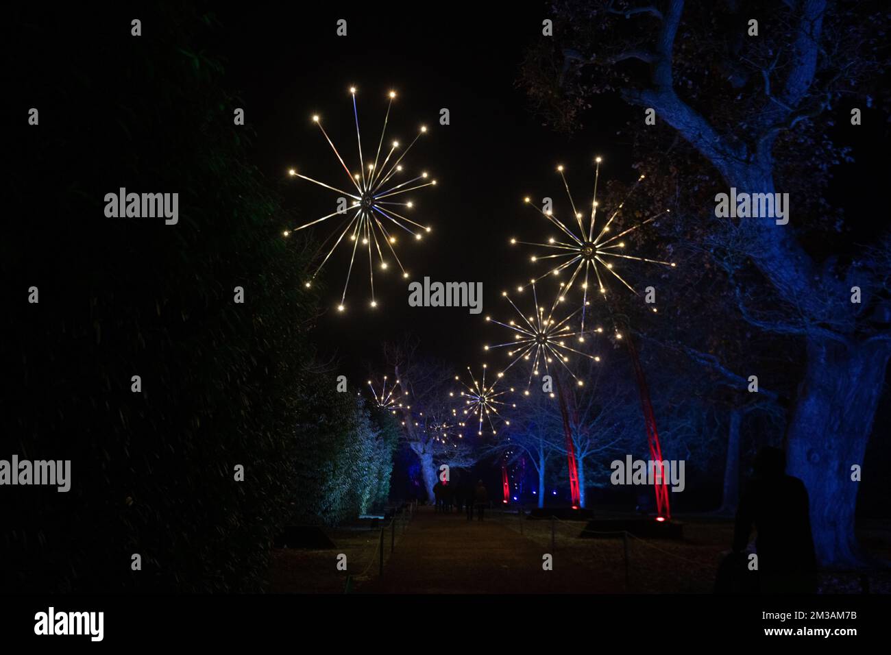 Blenheim Palace Light Trail, 13th December 2022 Stock Photo Alamy