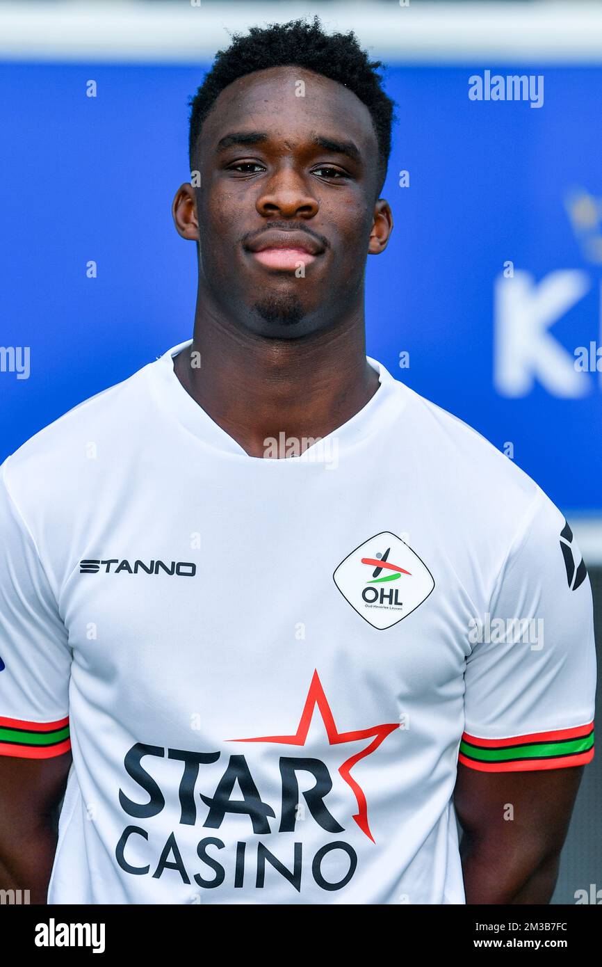 OHL's Mandela Lamine Keita poses for the photographer at the 20222023