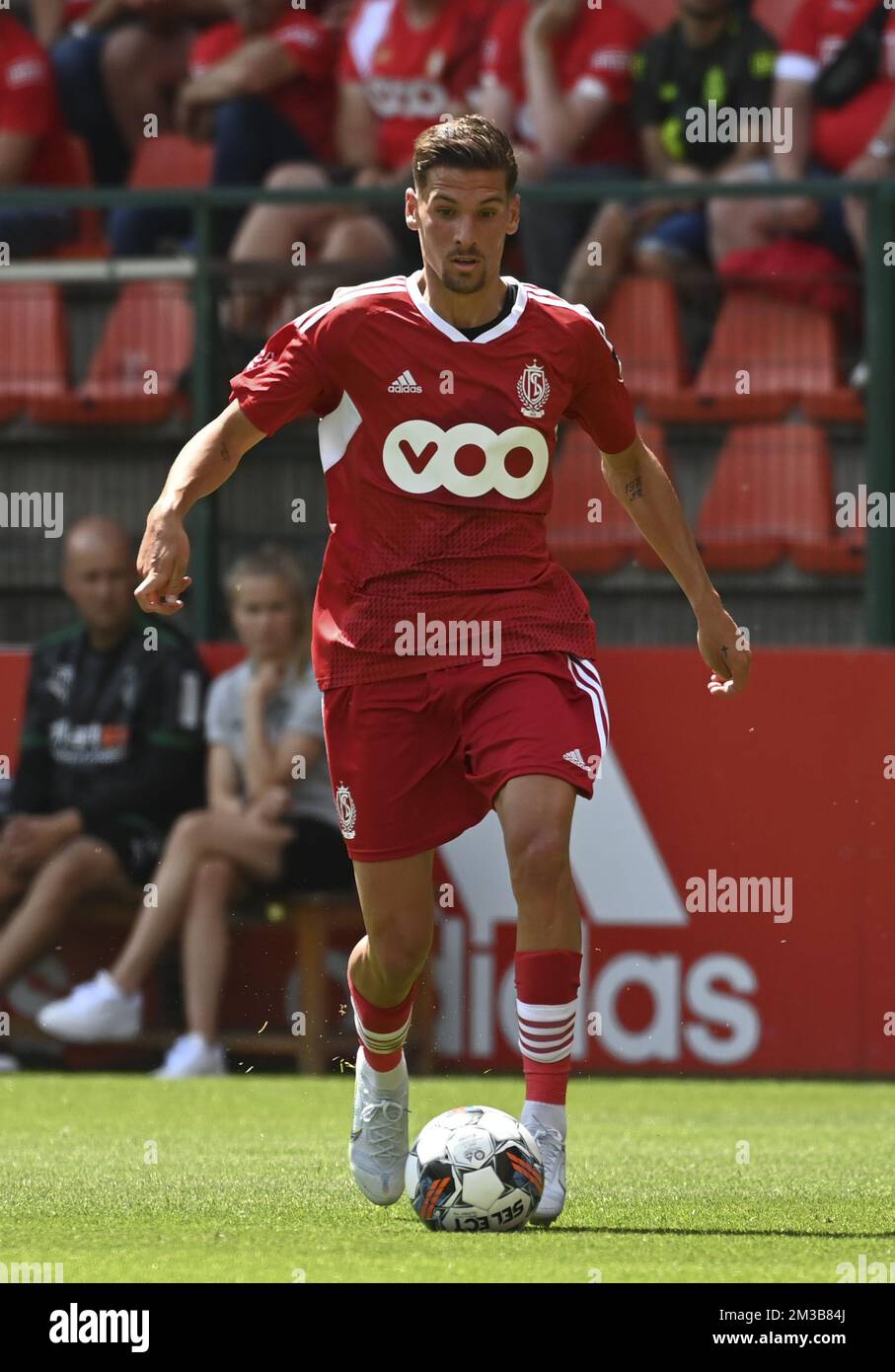 Standard's Alexandro Calut controls the ball during a friendly soccer