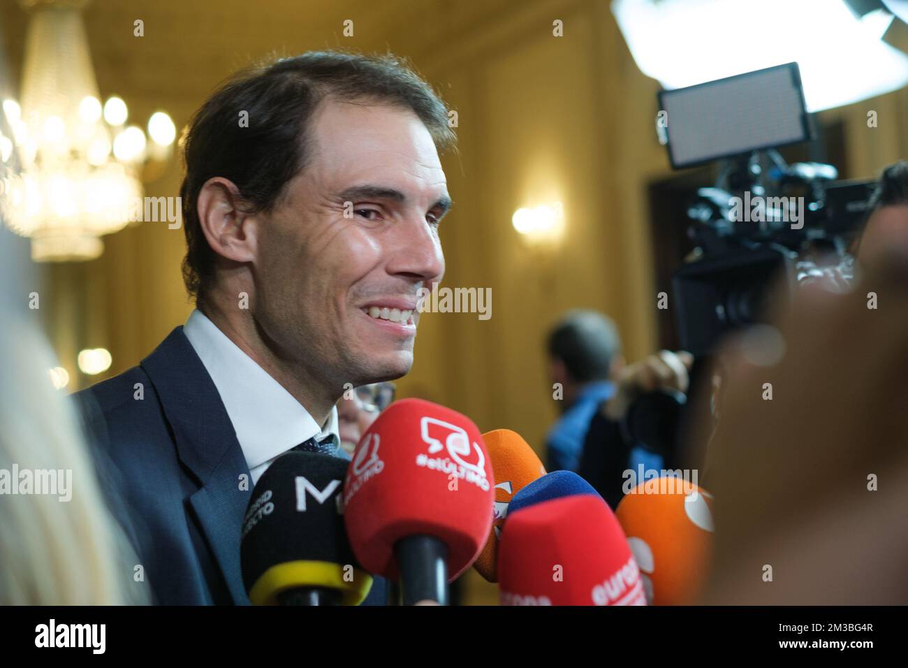 Madrid, Spain. 14th Dec, 2022. Rafael Nadal (Rafa Nadal) attends the photocall of the V Edition of the Esquire Man of the Year Awards at the Casino de Madrid. (Photo by Atilano Garcia/SOPA Images/Sipa USA) Credit: Sipa USA/Alamy Live News Stock Photo