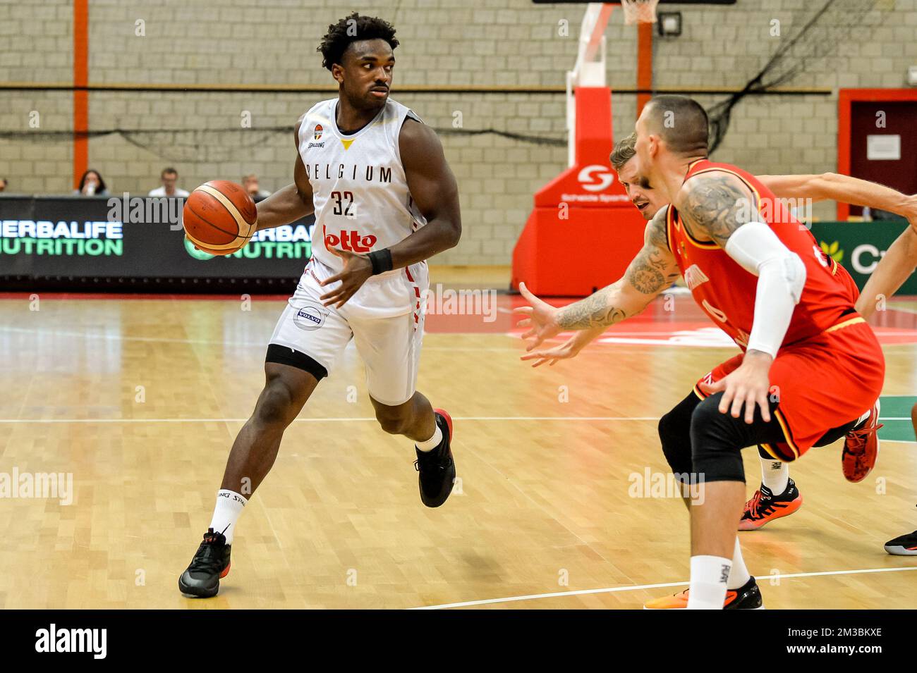 Belgium's Retin Obasohan (32) Pictured In Action During A Friendly ...