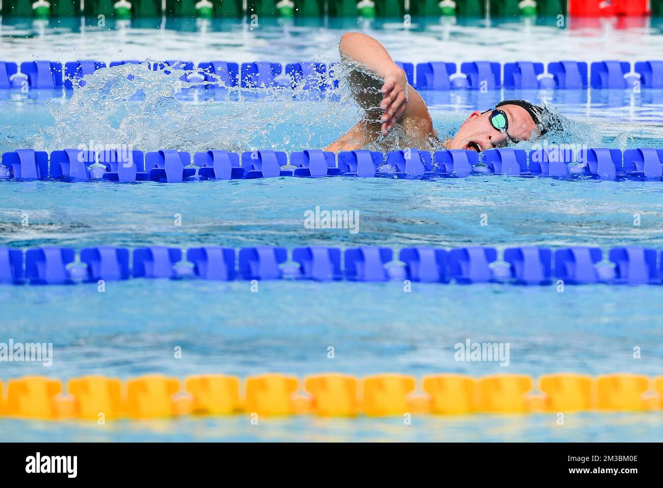 Belgian Alisee Pisane pictured in action during the 800m Freestyle