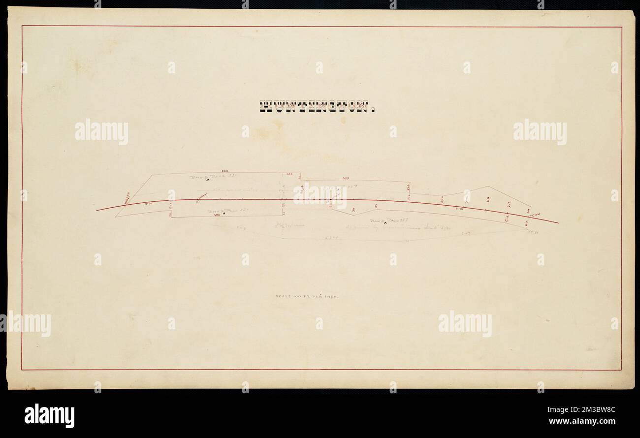 Huntington , Huntington Mass., Maps, Railroads, Massachusetts