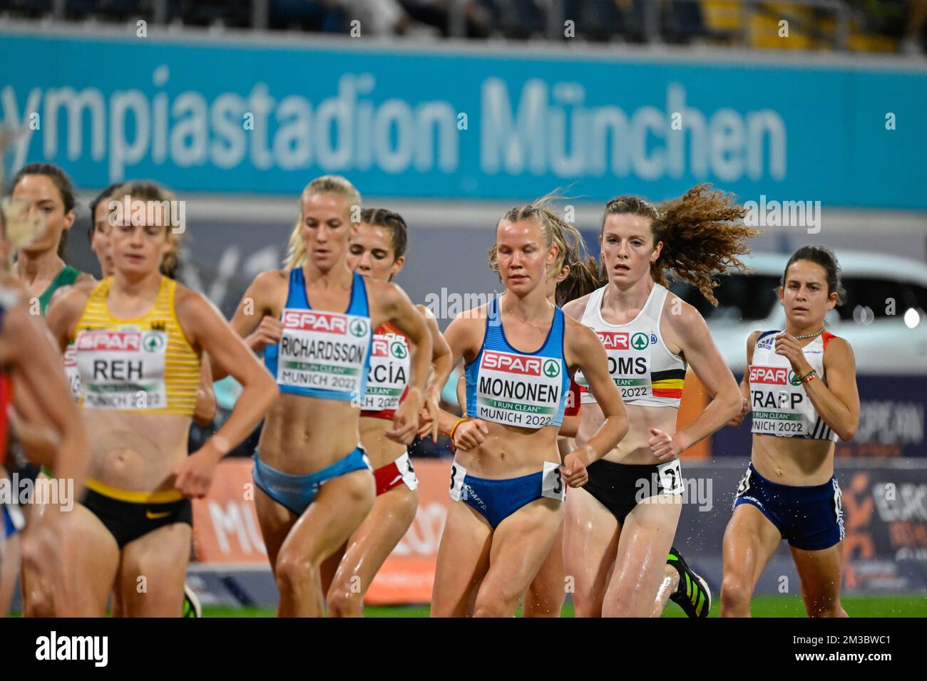 Illustration picture shows the final of the women's 5000m race on the ...