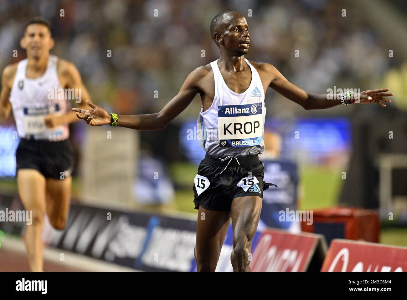 Kenyan Jacob Krop pictured in action during the men's 5000m, at the