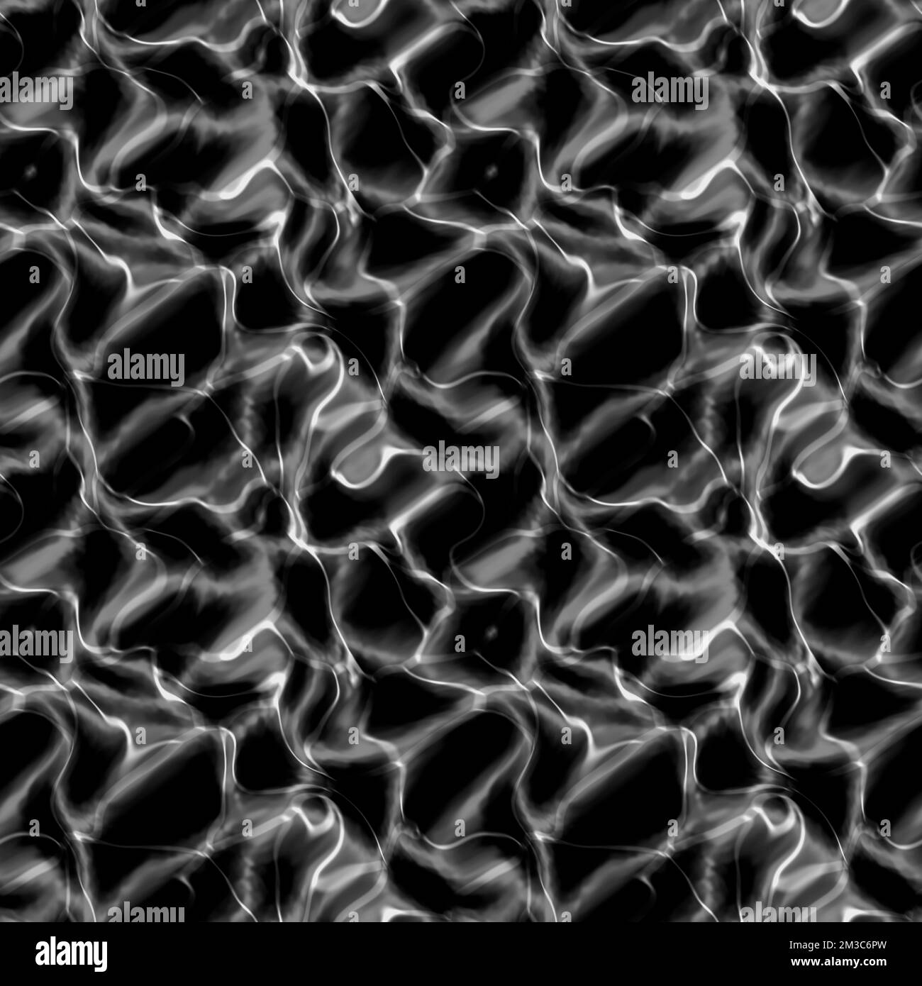 Seamless caustic overlay. caustics below water surface. Pool water with