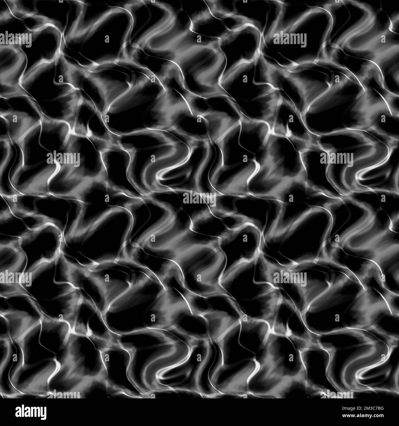 Seamless caustic overlay. caustics below water surface. Pool water with