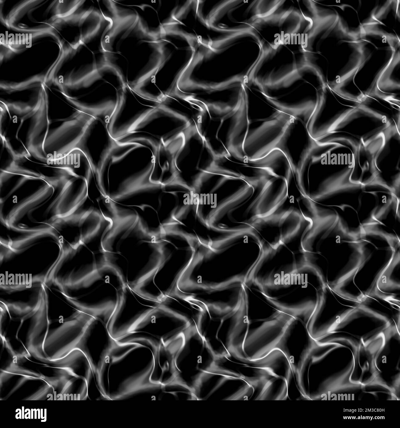 Seamless caustic overlay. caustics below water surface. Pool water with