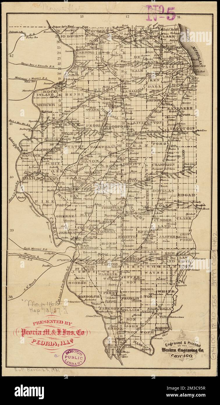 [Illinois] , Railroads, Illinois, Maps, Illinois, Maps Norman B ...