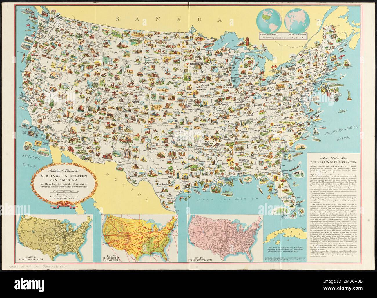 Illustrierte karte der Vereinigten - Illustrierte Karte Der Vereinigten Staaten Von Amerika Mit Darstellung Der Regionalen Bodenschatze Produkte Und Landschaftlichen Besonderheiten Transportation United States Maps United States Maps United States Economic Conditions Maps Norman B Leventhal Map Center Collection 2M3CABB 