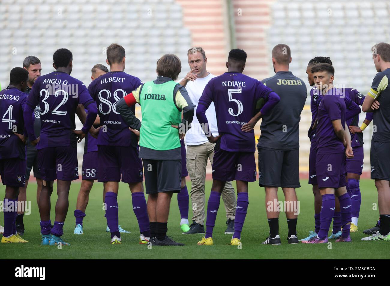 NEERPEDE, BELGIUM - AUGUST 04 : Ilay Camara during the photoshoot of Rsc  Anderlecht Futures on