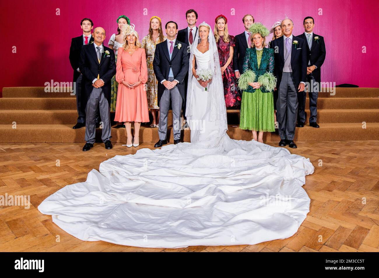 princess maria laura wedding dress Princess Maria Laura of Belgium stuns in unexpected mini wedding dress
