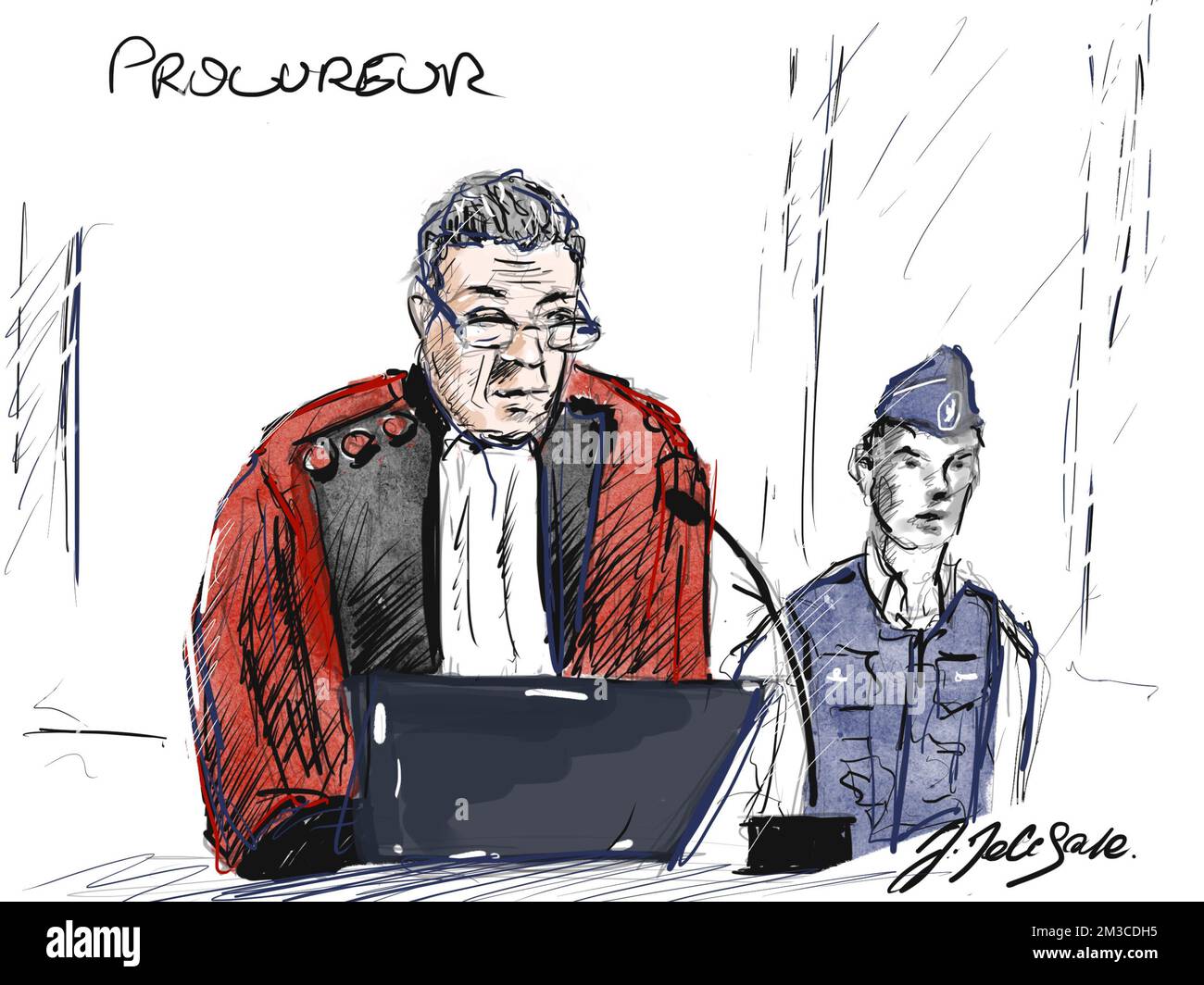 Prosecutor Draw Federal court drawing hi-res stock photography and images - Alamy