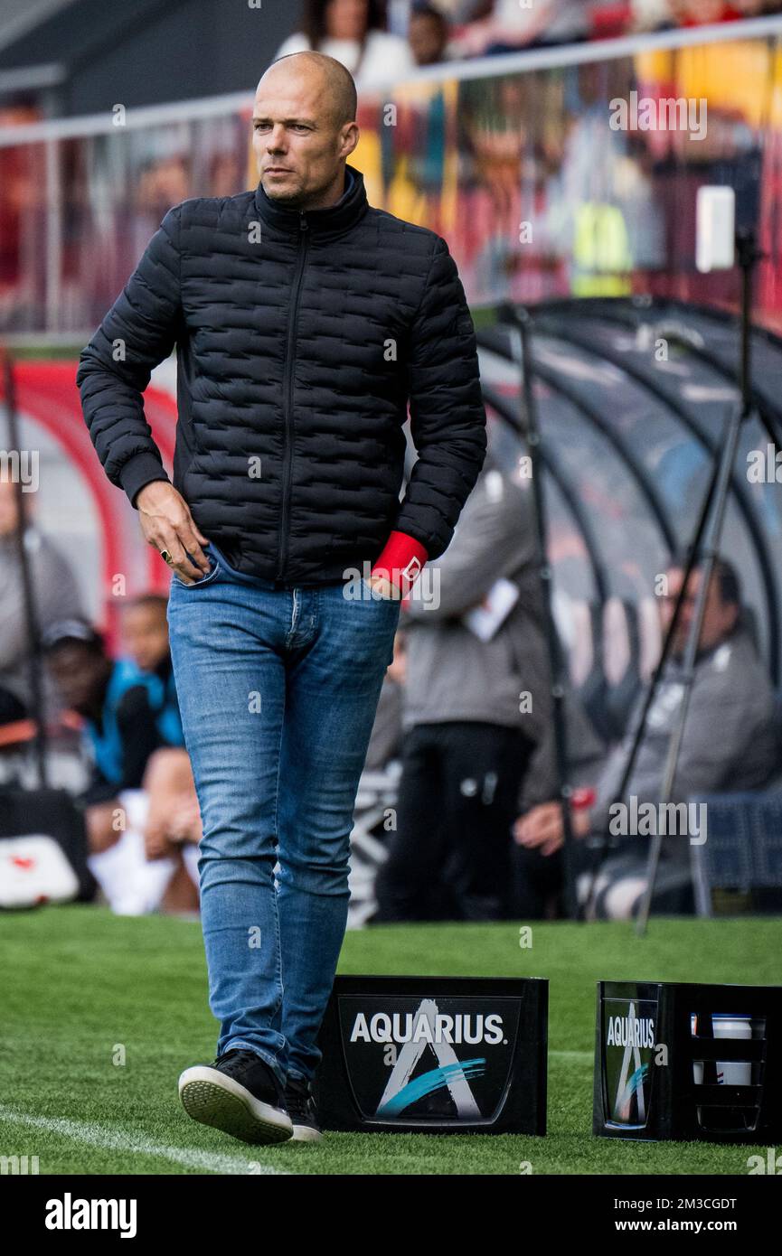 Mechelen's head coach Danny Buijs pictured during a soccer match between KV Mechelen and OH Leuven, Saturday 17 September 2022 in Mechelen, on day 9 of the 2022-2023 'Jupiler Pro League' first division of the Belgian championship. BELGA PHOTO JASPER JACOBS Stock Photo
