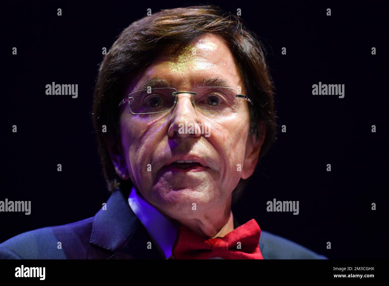 Walloon Minister President Elio Di Rupo talks during a ceremony for the ...