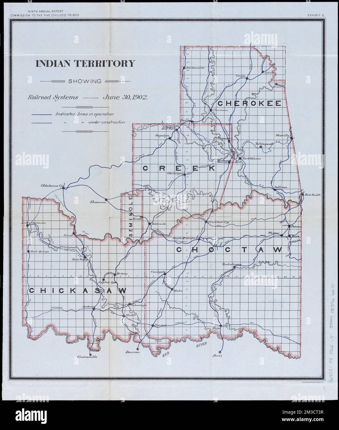 Indian Territory showing railroad - Indian Territory Showing Railroad Systems June 30 1902 Indian Territory Maps Oklahoma Maps Railroads Indian Territory Maps Railroads Oklahoma Maps Indian Reservations Oklahoma Maps Norman B Leventhal Map Center Collection 2M3CT3R