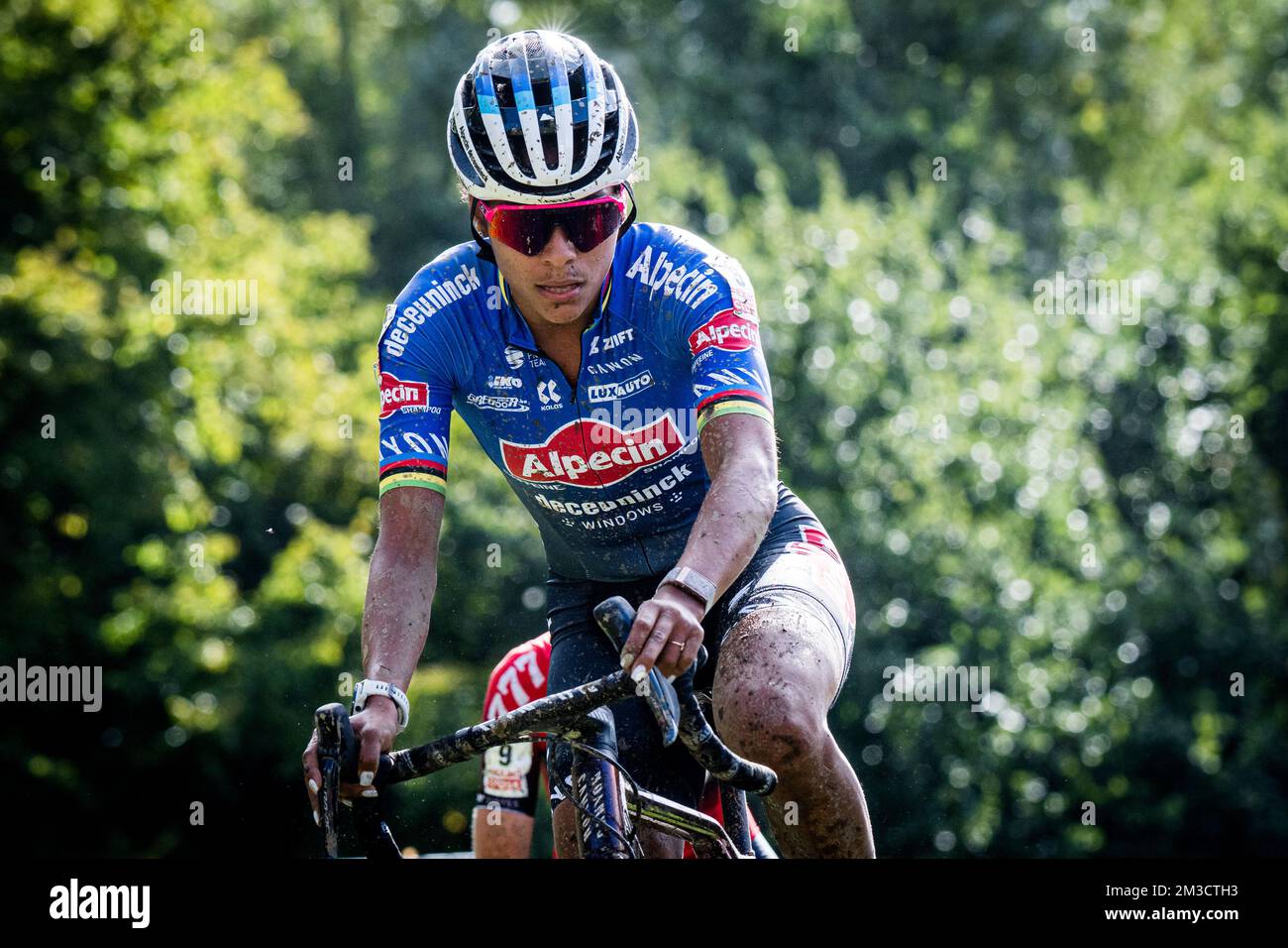 Dutch Ceylin Del Carmen Alvarado pictured in action during the women's elite race of the 'Berencross Meulebeke' cyclocross cycling event, race 3/8 in the 'Exact Cross' competition, Saturday 01 October 2022 in Meulebeke. BELGA PHOTO JASPER JACOBS Stock Photo