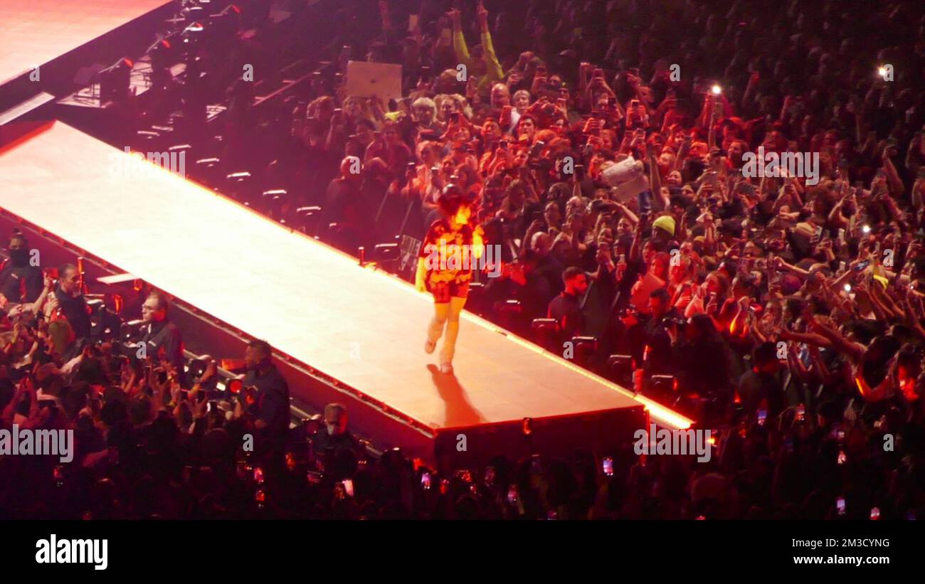 Inglewood, California, USA 13th December 2022 Singer Billie Eilish