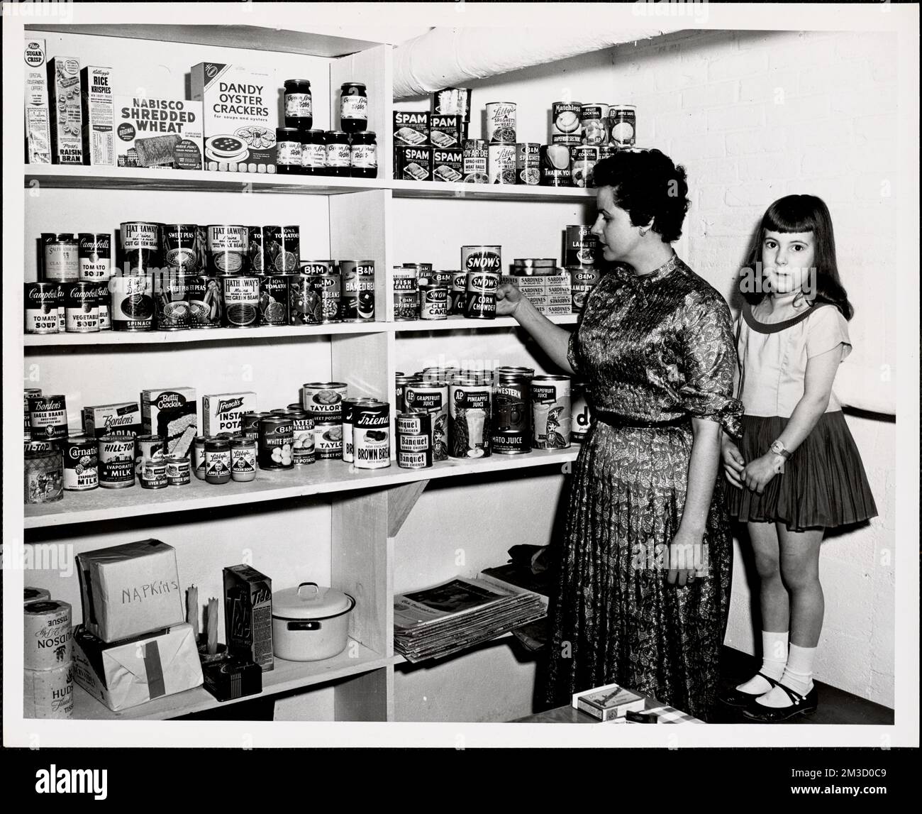 Information and Publications Maine, 1957 , Pantries, Canned foods