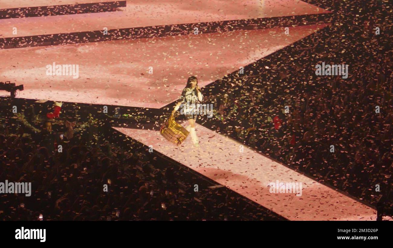 Inglewood, California, USA 13th December 2022 Singer Billie Eilish